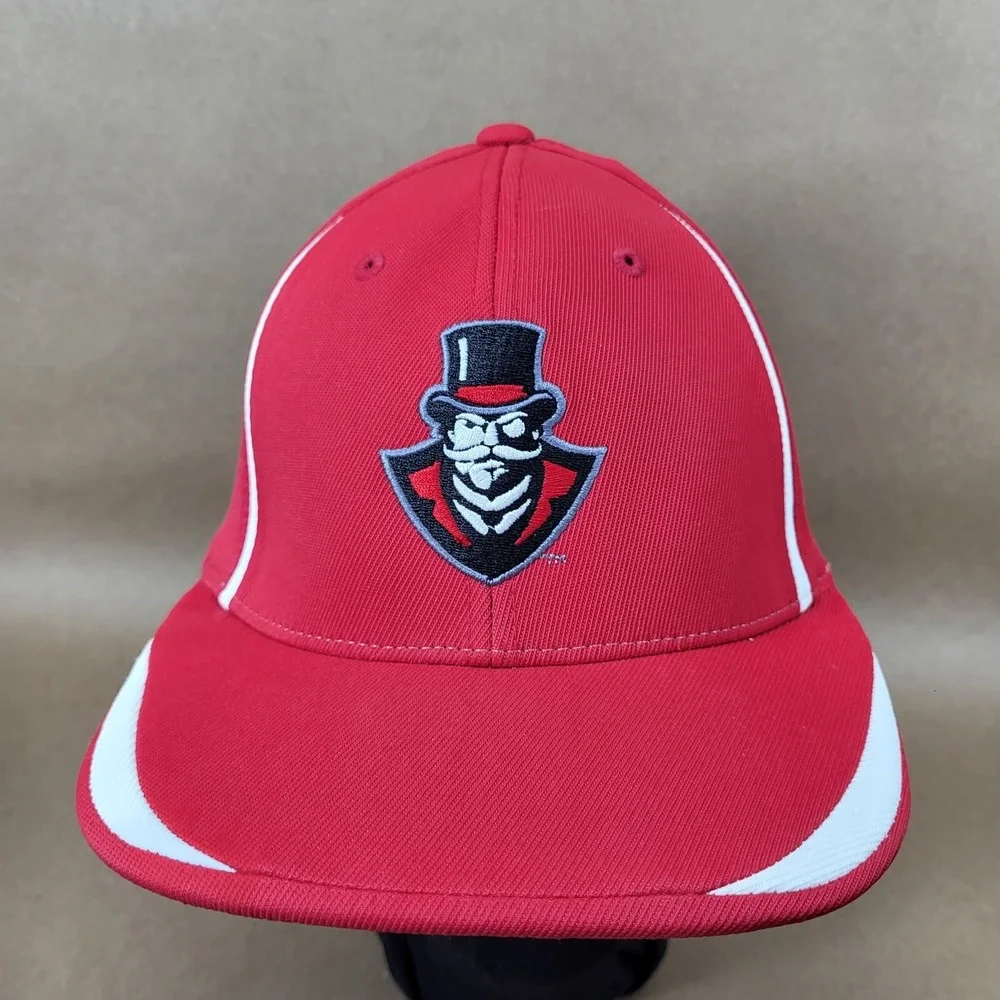 Red Austin Peay State Govs Governors NCAA Flat Bill Small-Medium Cap Hat Russell